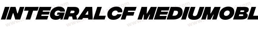 IntegralCF MediumOblique字体转换